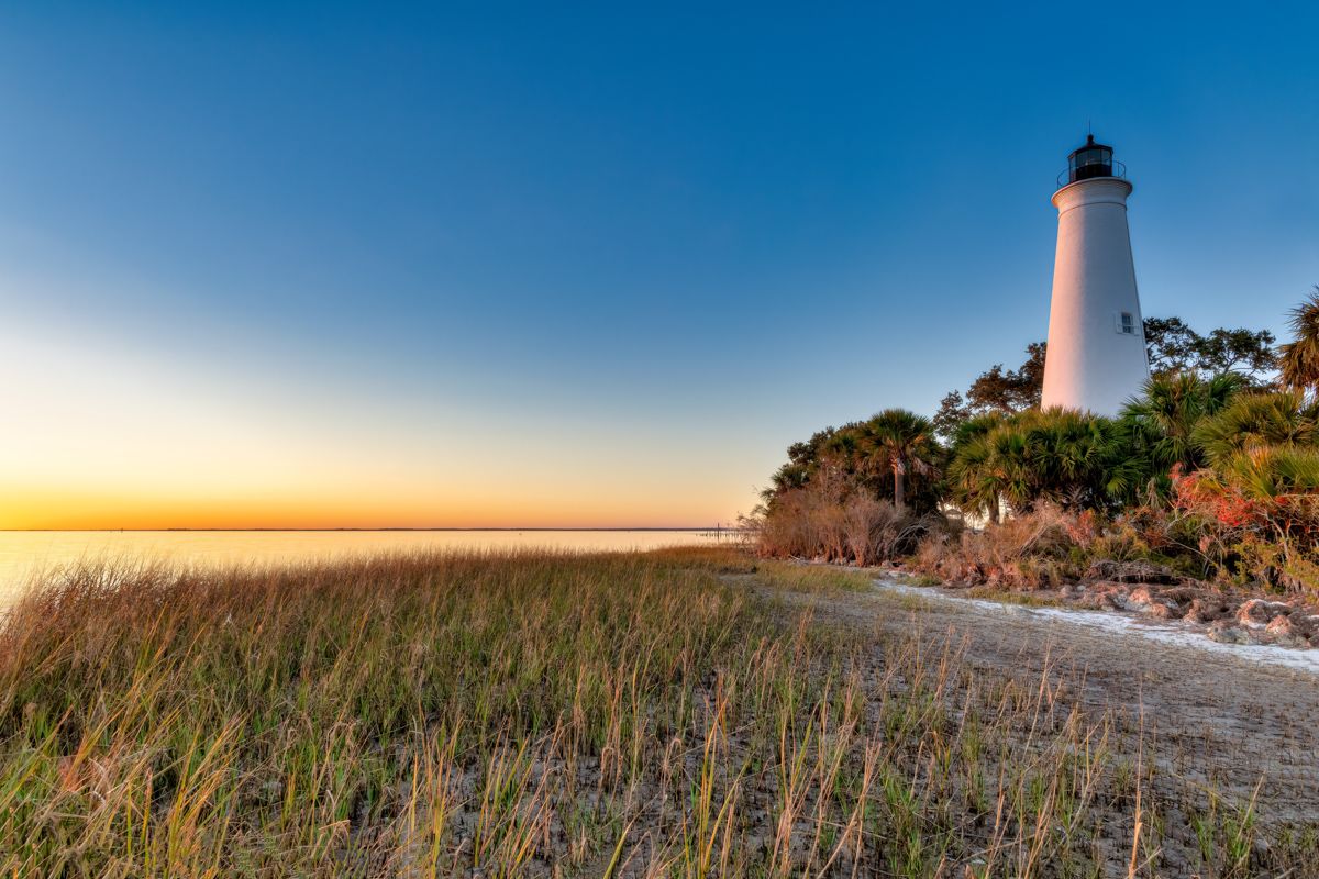 A Lighthouse On A Beach