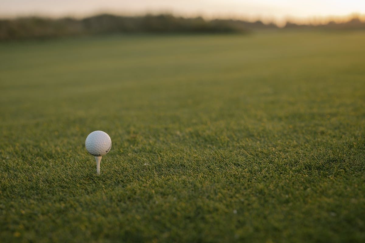 A Golf Ball On A Golf Course
