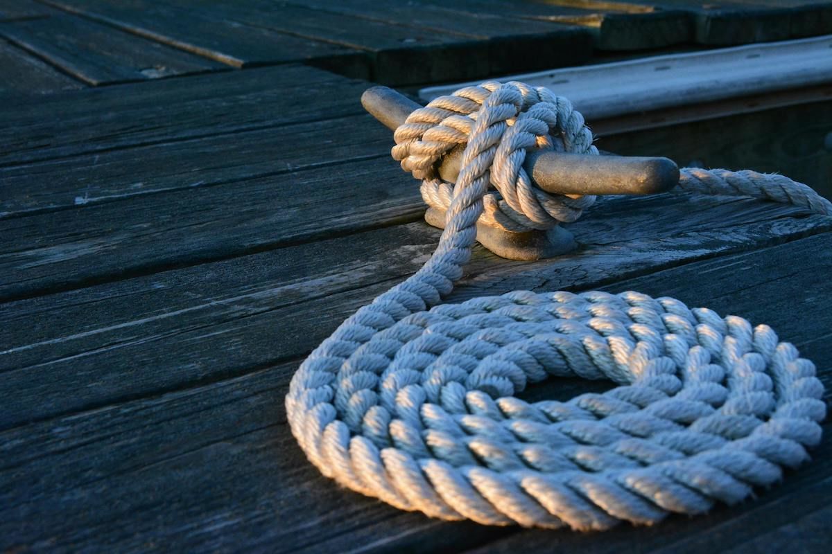 A Rope On A Wood Deck